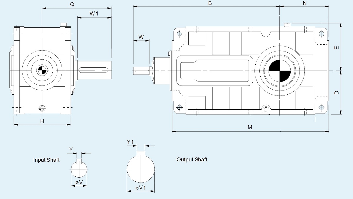 Benzlers редуктор конически-цилиндрический