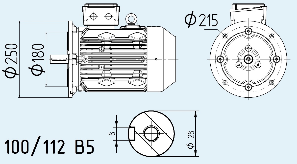 Электродвигатель 3 кВт