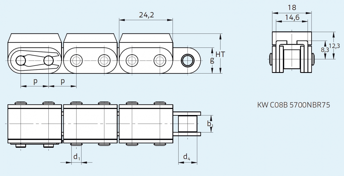 ланцюг транспортера деревини