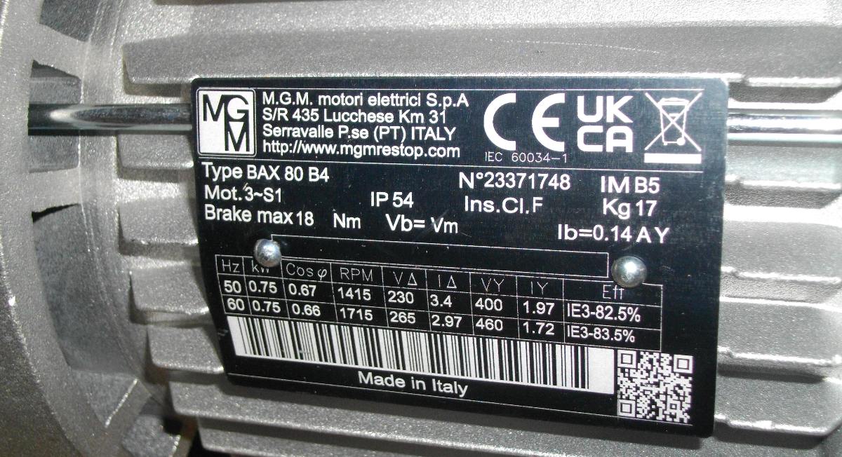 Електродвигун з гальмом