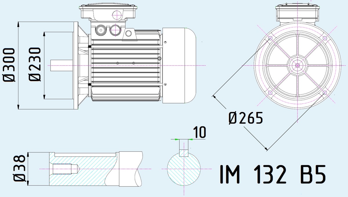 Двигун електричний