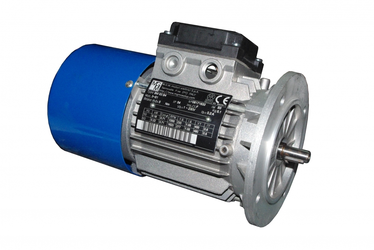 Трёхфазный двигатель с тормозом Электромотор со встроенным тормозом