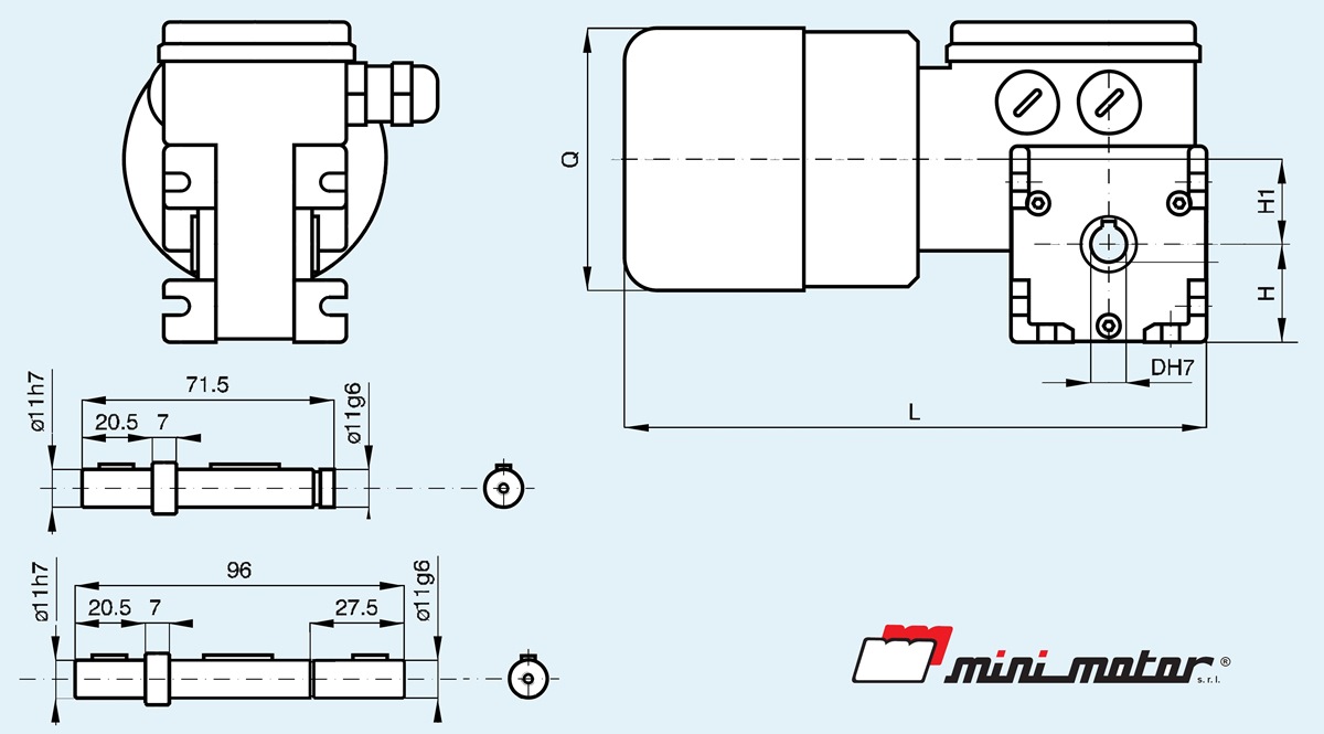 компактный мотор-редуктор