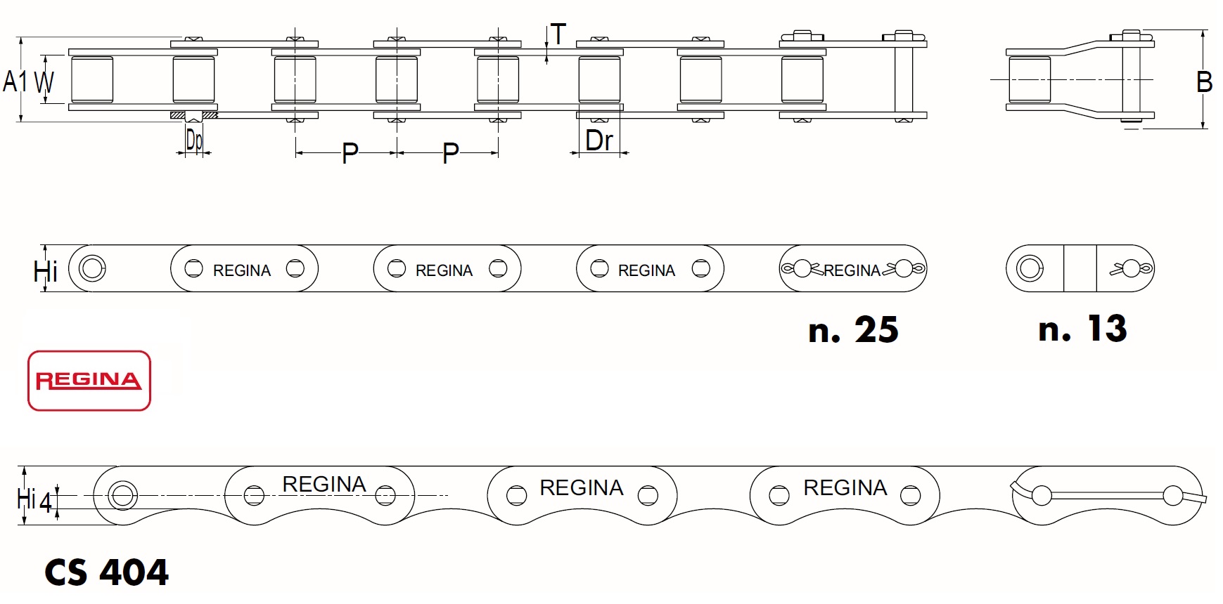Regina catene calibrate