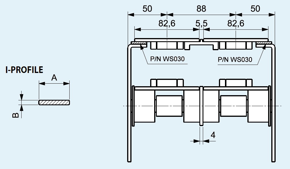 направляющая транспортёрной цепи