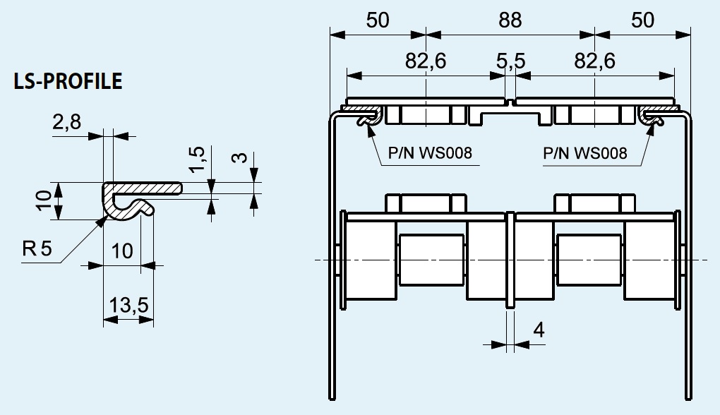 подклалка под транспортёрную цепь