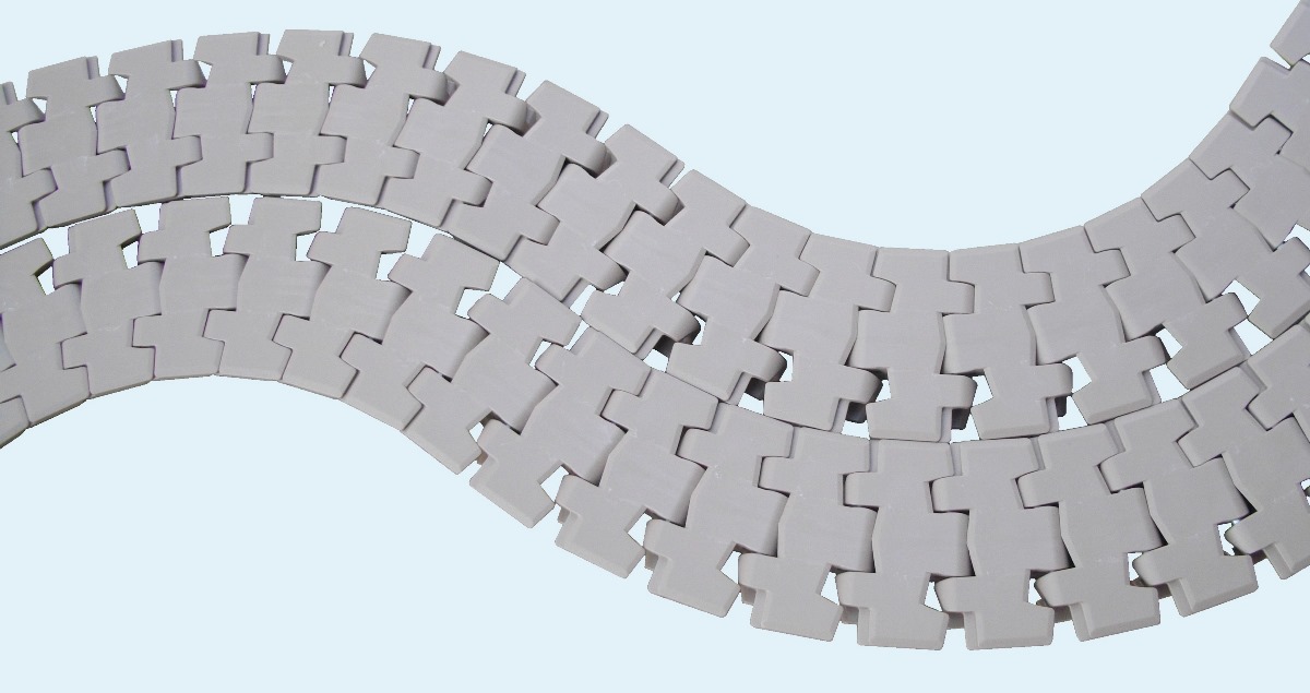 Пластиковий транспортерний ланцюг Поворотний ланцюг Regina