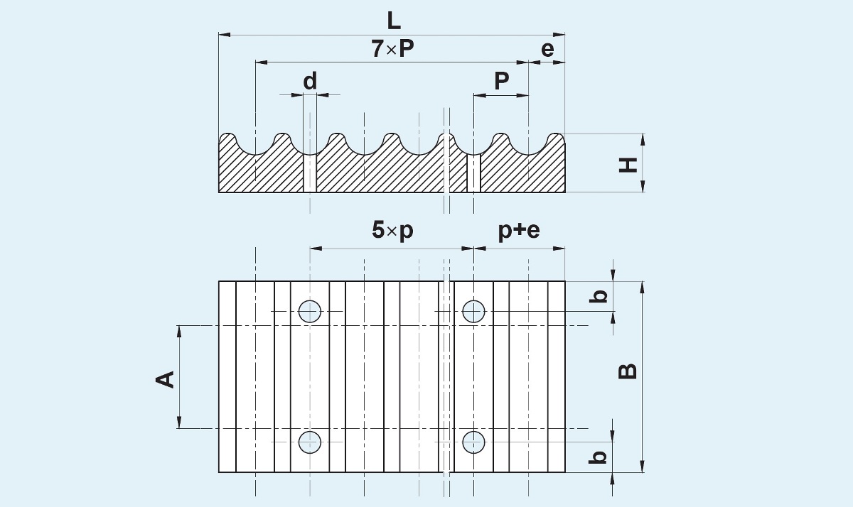 кінцева пластина для зубчстого паса Притискна пластина для зубчастого паса