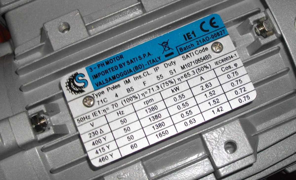 Электромотор с фланцем