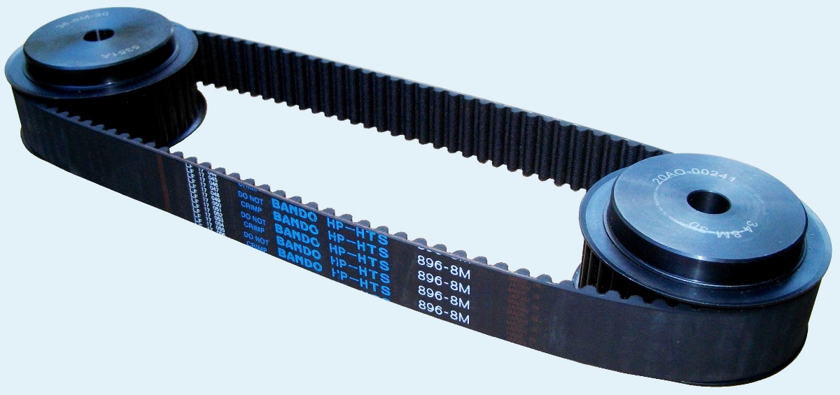 зубчатый шкив и зубчатый ремень