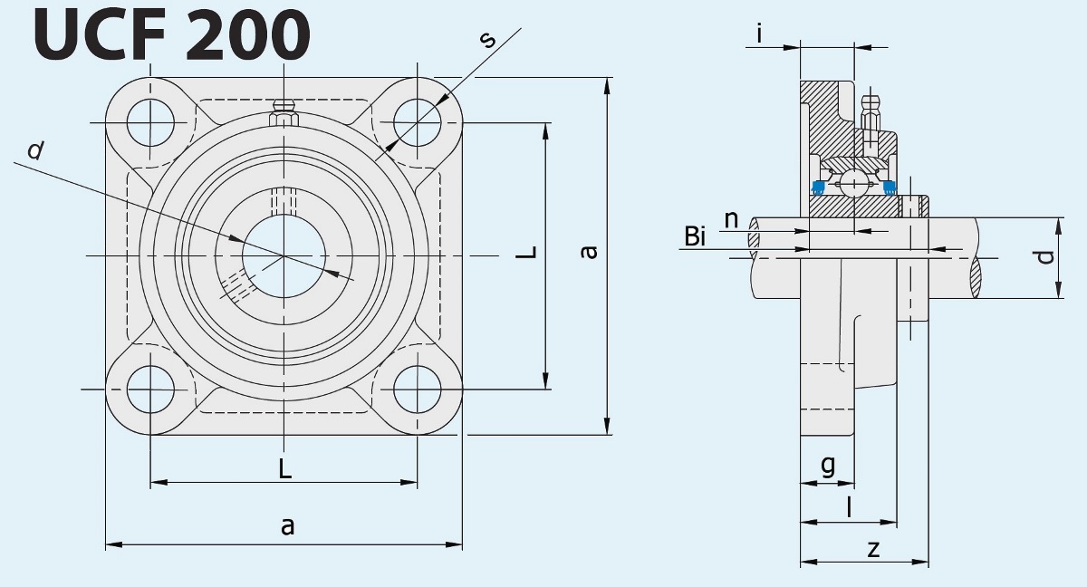 Sati подшипниковая опора