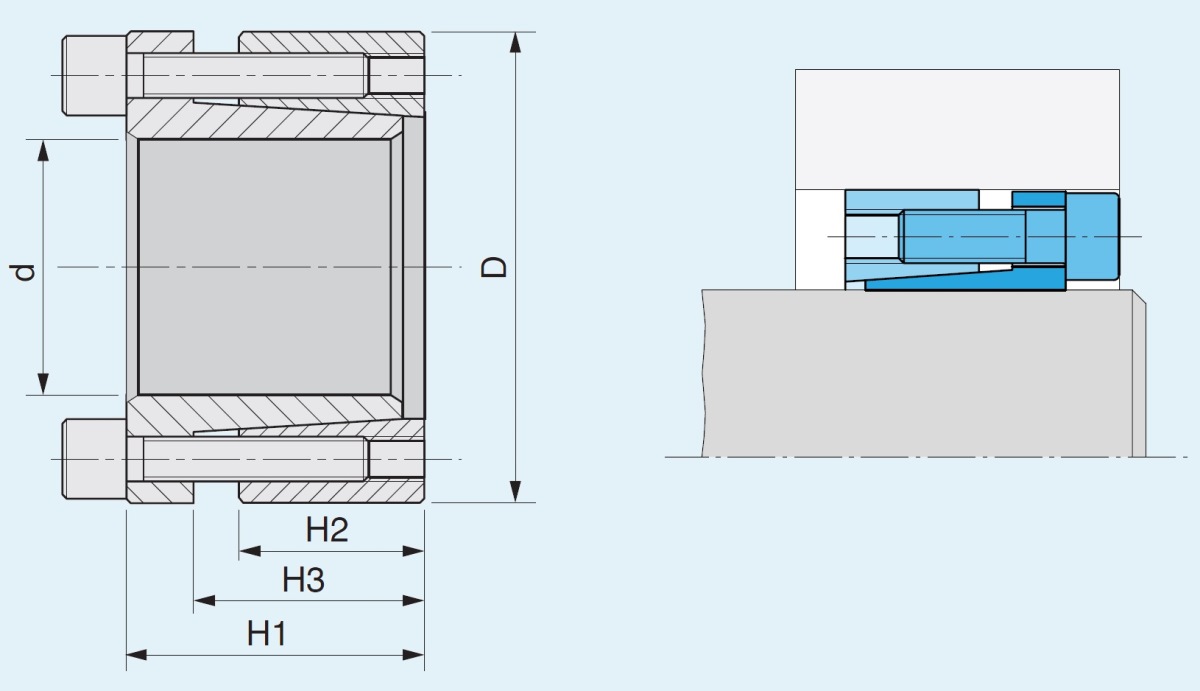 Бесшпоночная муфта