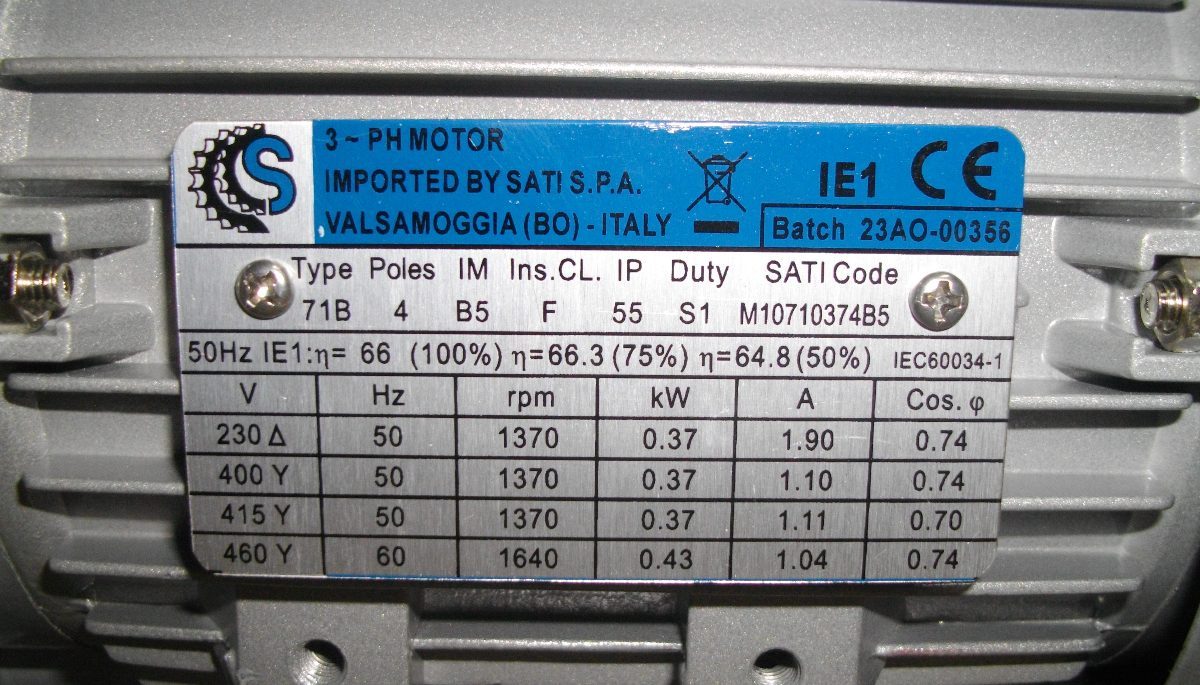 Електродвигатель с фланцем