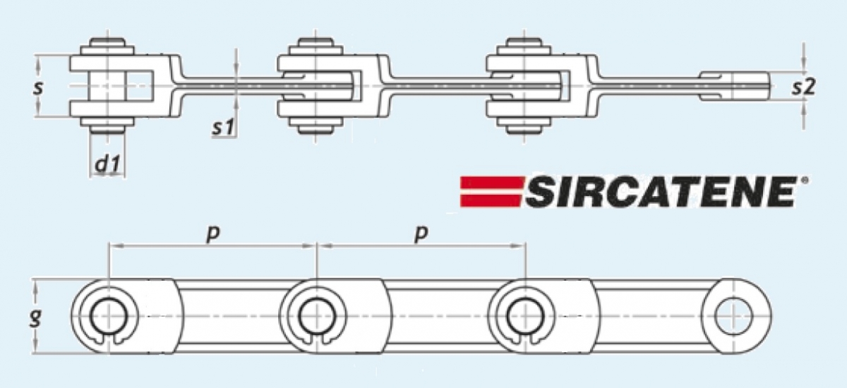 вильчатая цепь