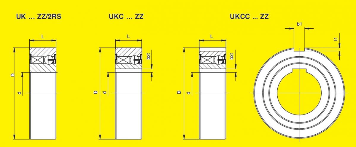 розміри обгонних муфт