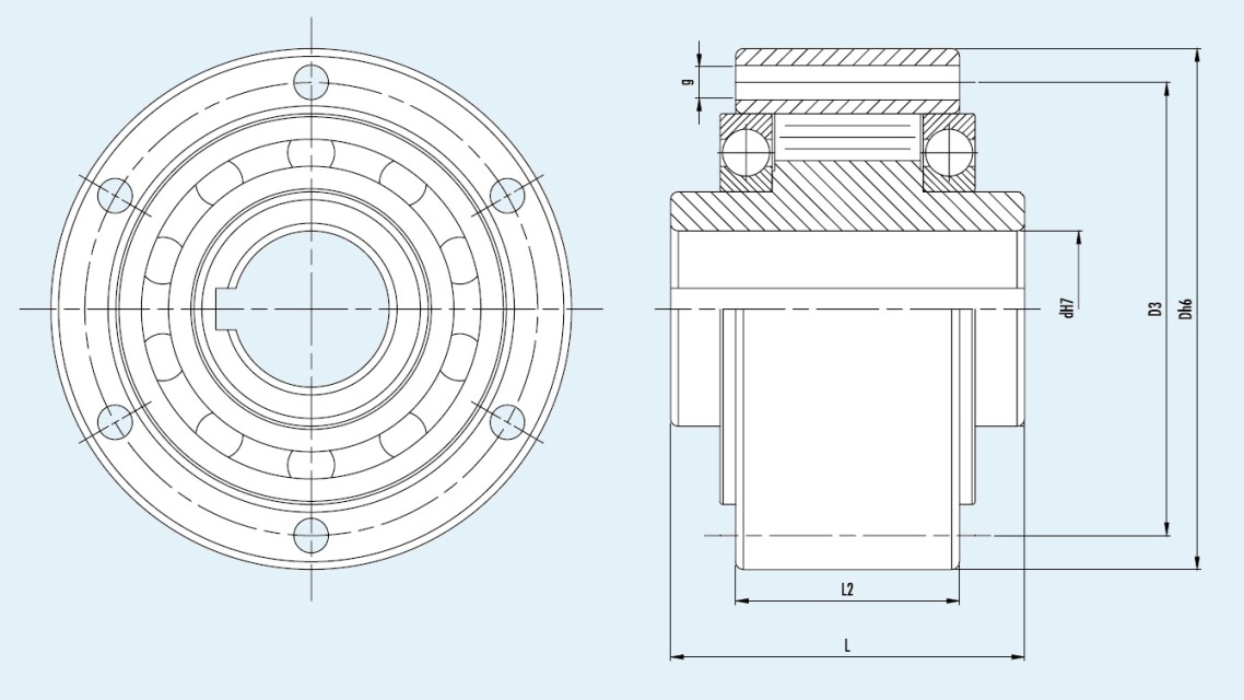 розміри обгонних муфт