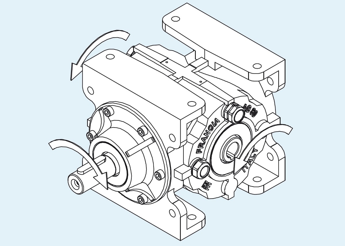 Редуктор угловой конический