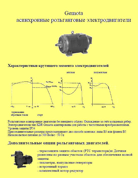 Рольганговый электродвигатель