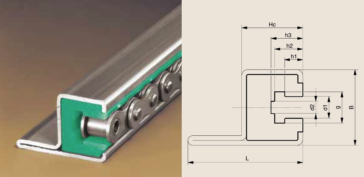 направляющая пластиковая для цепи