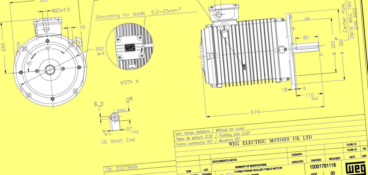 электродвигатель рольганговый